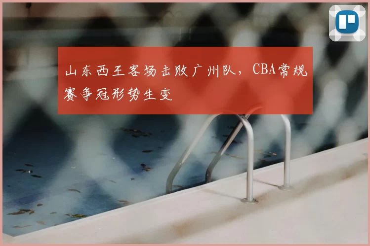 山东西王客场击败广州队，CBA常规赛争冠形势生变